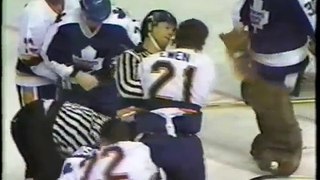 todd ewen goes beserk on the leafs