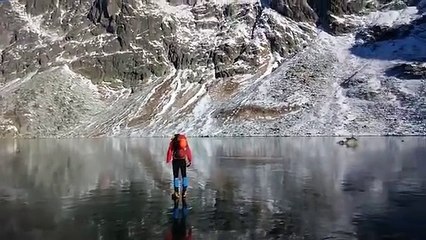 Walk on The Clearest Ice in the World Unbelieveable