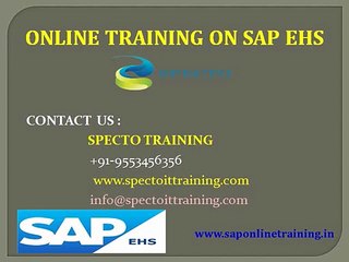 sap ehs online training