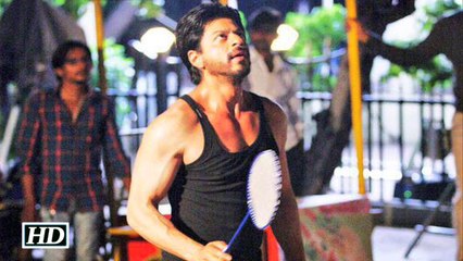 Rare Video Shah Rukh Khan Playing Badminton