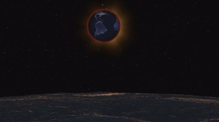 L’éclipse de super Lune… vue de la lune