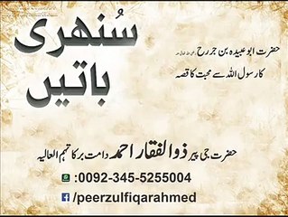 حضرت مولانا حافظ پیر ذوالفـقــار احمـد نقشبندی مجددی صاحب دامت برکاتھم العالیہ،کا بیان: موصوع: صحابہ کی شان