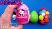 Hello Kitty and Ninja Turtles Learn Sizes with Surprise Eggs from Smallest to Biggest! Les