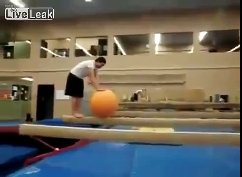 There goes his nuts! Ouch!