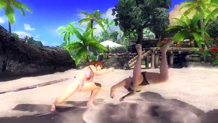 Dead or Alive Assault - Swimsuit Strife Fighting Photo Shoot featuring Kasumi & Ayane (DOA5)