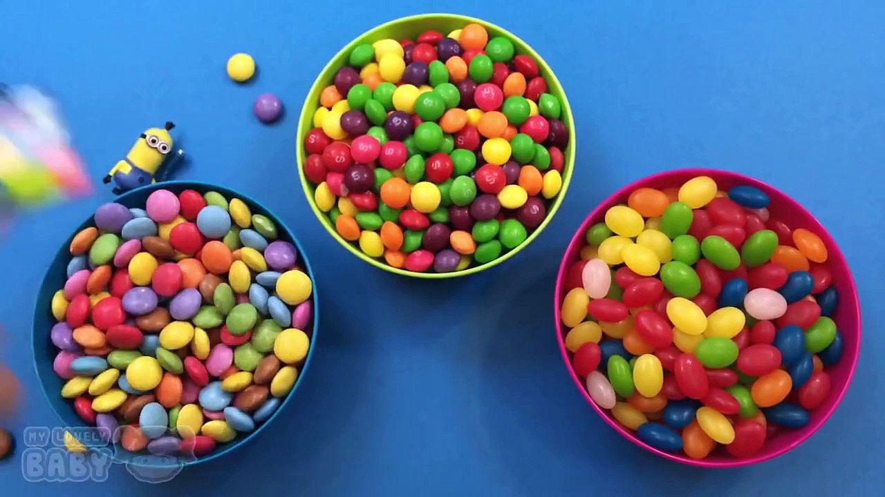 Hidden Skittles Smarties Eggs Candy Spiderman Peppa Pig Hello Kitty Frozen Surprise Toys