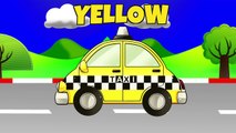 Learn Colors with Ambulance & Taxi Car | Teach Colours with Street Vehicles | Animated Sur