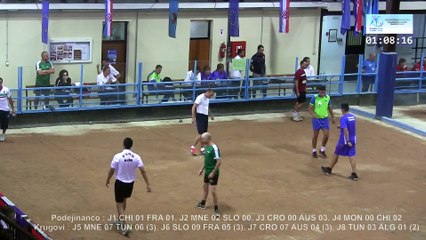 Combiné / Krugovi, Quarts de finale, Sport Boules, Mondial Seniors, Rijeka 2015