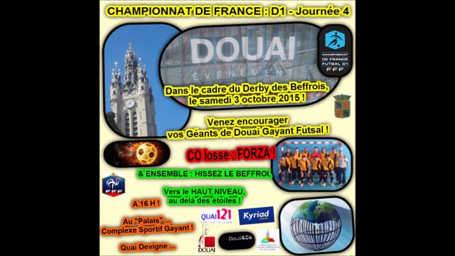 /J - 2/Teaser, DERBY des Beffrois : Douai Gayant X Béthune ! Expression d'IMPRO ! à l'Expression Sportive !... VIBREZ !