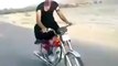 That's nuts job, Pakistani Biker Boy Slipped from Bike
