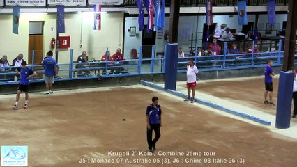 Combiné, second tour / Krugovi, 2° Kolo, Sport Boules, Mondial Seniors, Rijeka 2015