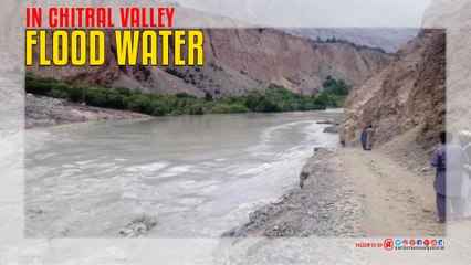 Flood Water In Chitral Valley