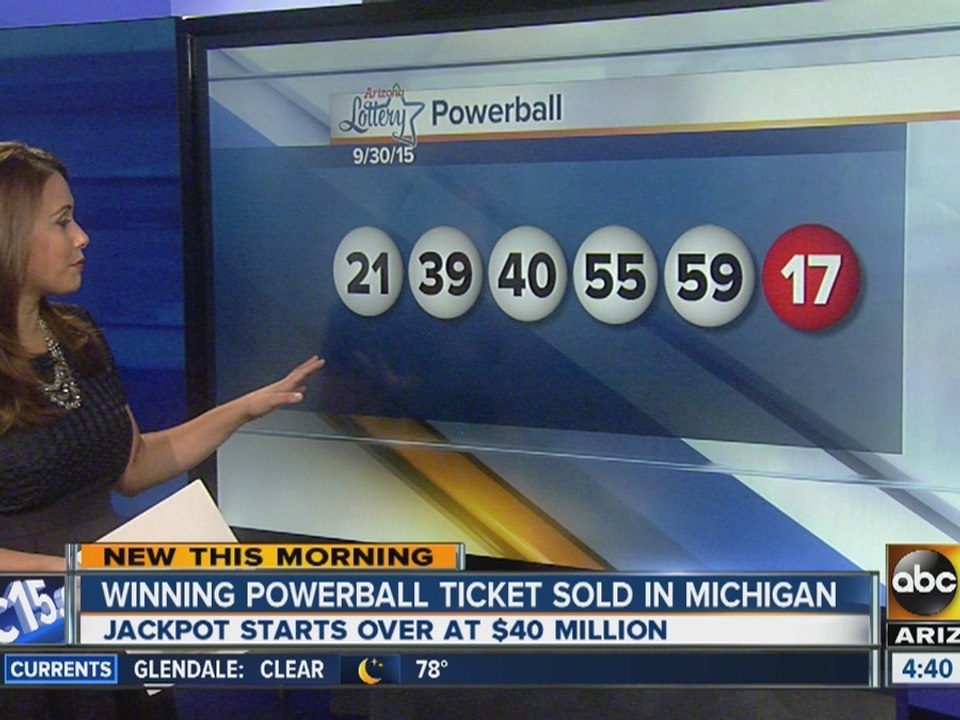 Winning powerball ticket sold in Michigan