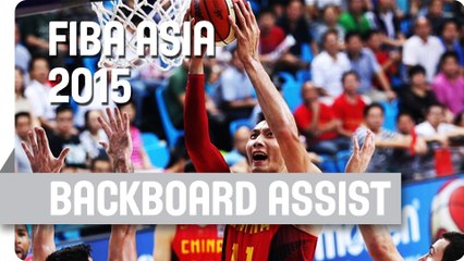 Showtime! Zhai off the Backboard to Yi Who Slams it in! - 2015 FIBA Asia Championship