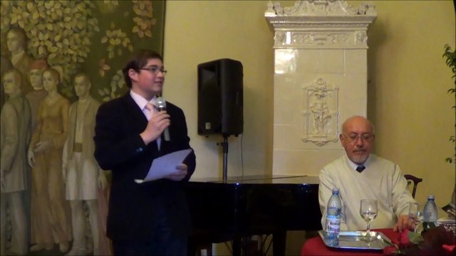 Elevul olimpic la istorie, Vlad GRIGORESCU, la Simpozionul MONUMENTUL-Traditie si viitor -Muzeul UNIRII,Iasi 1 oct 2015