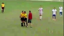 Watch Referee pulls out gun during Brazil football match