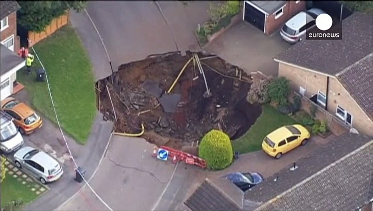Residents evacuated as huge sinkhole appears in St Albans near London