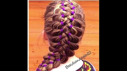 7 STRAND BRAID ON YOURSELF _ medium long hair tutorial
