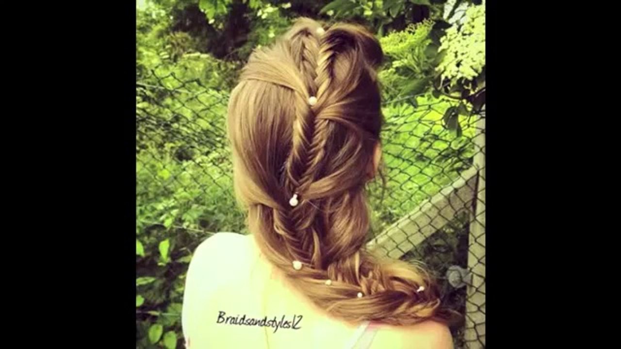 Mermaid braid tutorial for medium length hair