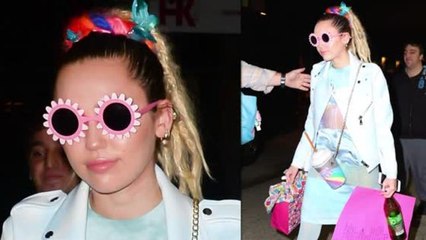 Miley Cyrus in Magical Glittery Outfit