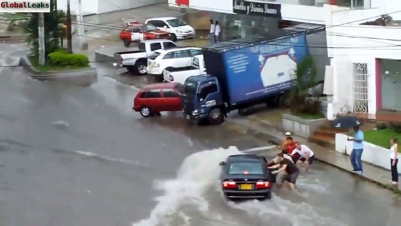 Trying To Help Selfish Woman, Men Swept Away By Flood