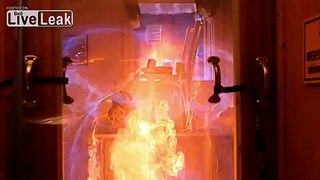 Gas Leak - Kitchen Explodes in Slow Motion - Mesmerizing