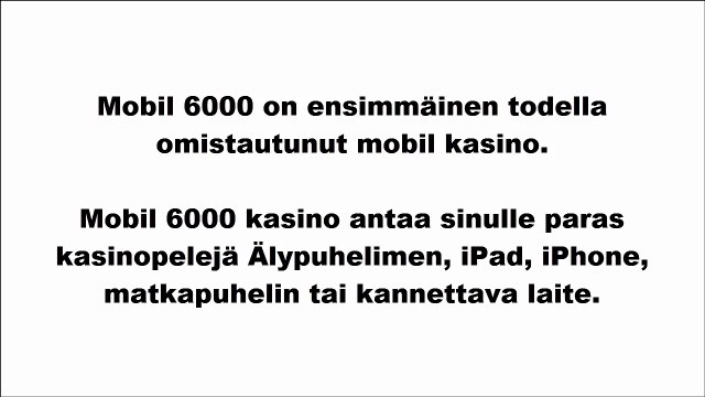 Mobil 6000 kasino