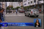 Desde hoy nuevas multas a conductores en Guayaquil