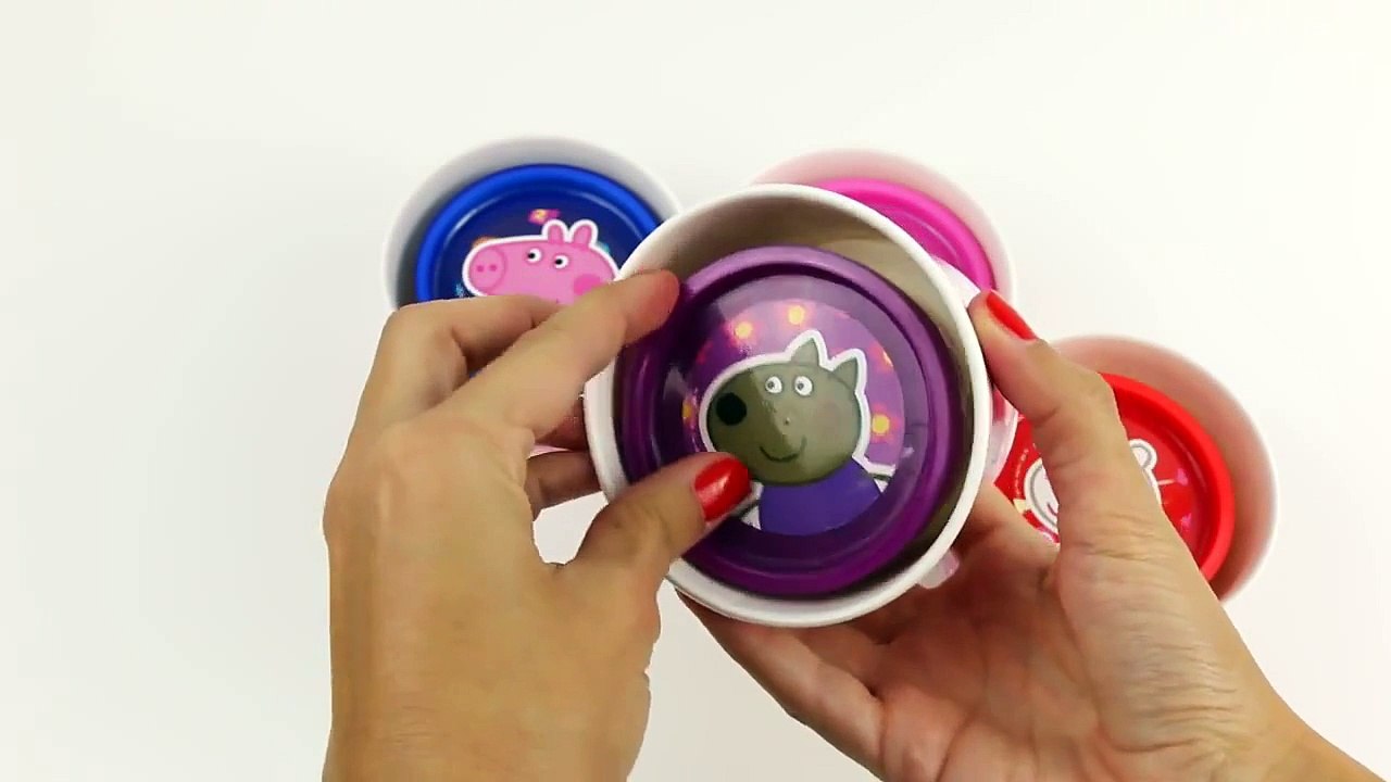 Peppa Pig Play Doh surprise eggs Frozen Spongebob Hello Kitty surprises hidden in cans