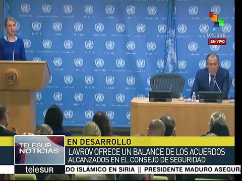 Sergei Lavrov: Luchar contra el terrorismo debe ser una prioridad