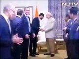 indian prime minister modi BC ki rusway hahahha Microsoft wipe hand after shaking with BC modi