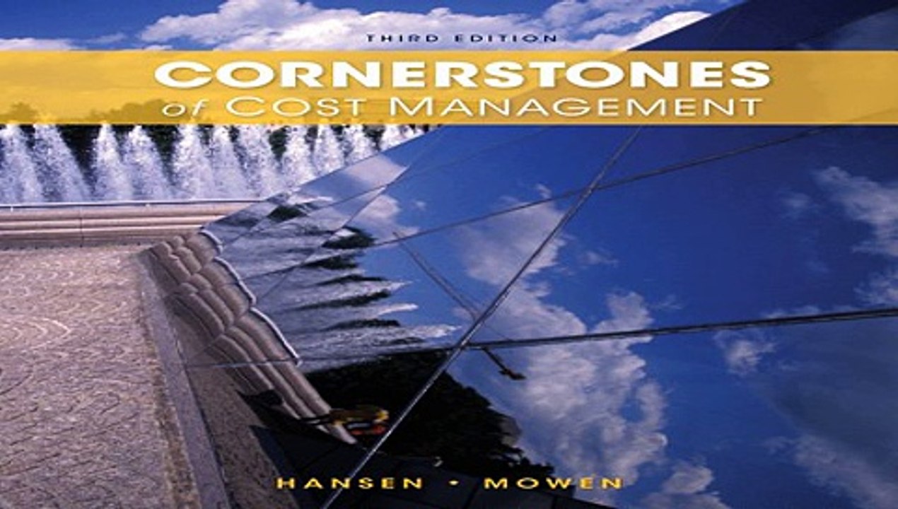 Download Cornerstones of Cost Management (Cornerstones Series) Book For Free