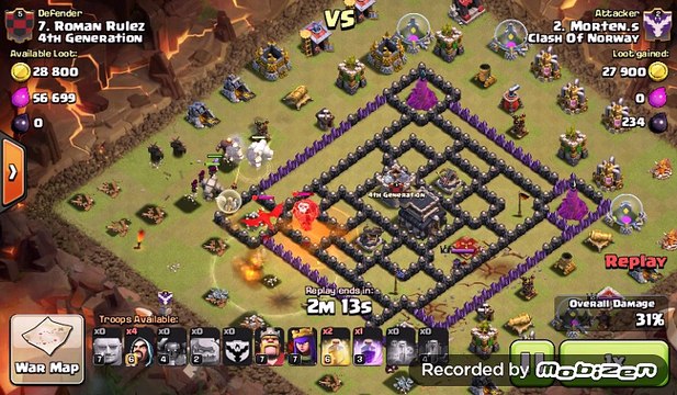 Clash of Clans [Three Star war Attacks ] TH9 Attacks for 3 Stars in Clash Of Clans