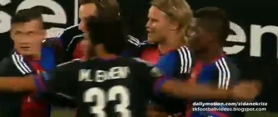 1-0 Birkir Bjarnason Goal | Basel v. Lech Poznan 01.10.2015 HD