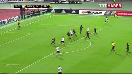 Beşiktaş Sporting Lizbon 1-1 Gökhan'ın gölü izle