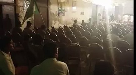 Hamza Shehbaz speaking to empty chairs