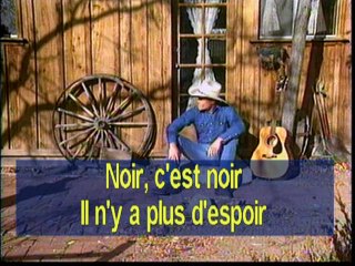 KARAOKE JOHNNY HALLYDAY - Noir c'est noir