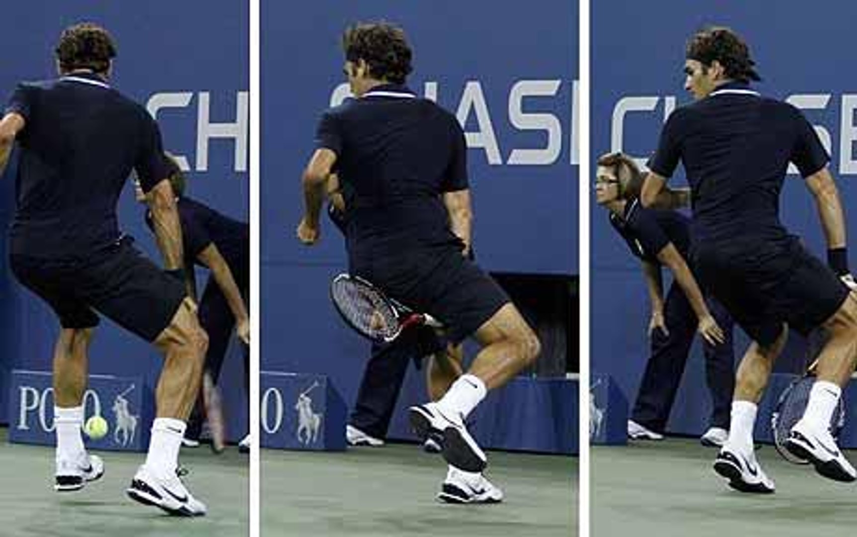 Roger Federer Tweener @ US Open 2010 - video Dailymotion