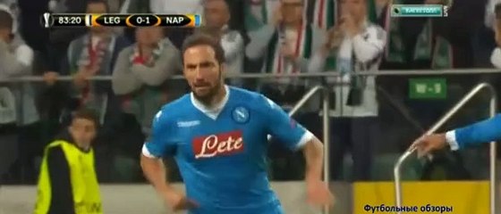Amazing Goal Gonzalo Iguain 0-2 . Legia 0-2 Napoli . 01/1072015