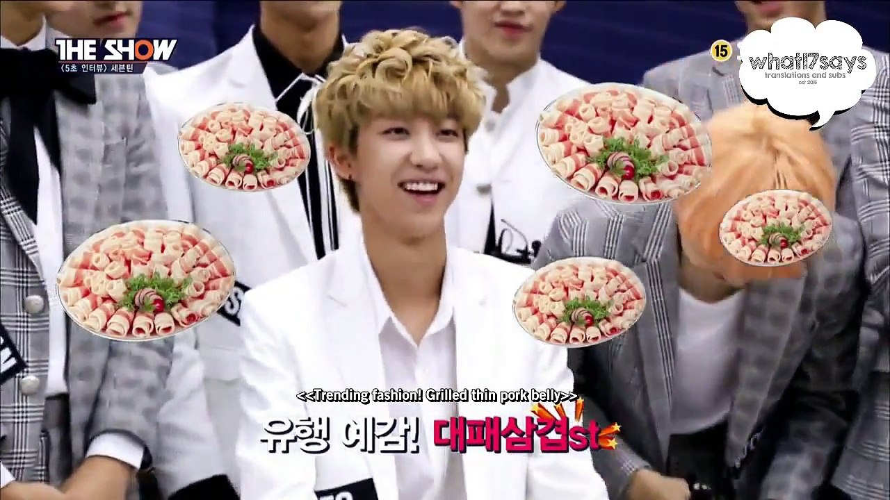 [ENG] Seventeen 5 second interview- the show play