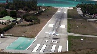 Plane Over Shoots The Runway, And Parks On The Beach