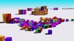 VIDS for KIDS in 3d (HD) Bulldozer at Work for Children with Cubes AApV