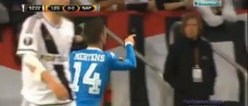 Goal Dries Mertens 0:1 . Legia - Napoli . 01.10.2015