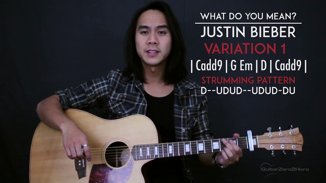 What Do You Mean (Acoustic) - Justin Bieber: Guitar Tutorial