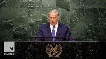 Netanyahu holds epic staring contest with the UN