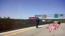 POLICE CHASE Motorcycle WHEELIES Messing With Cop While CHASED Bike Running Away From The