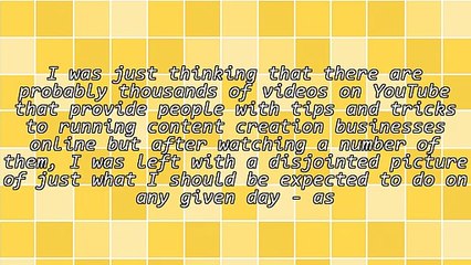 An Average Day in the Life of a Content Creator