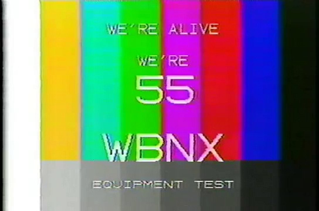 Pre-Broadcast Color Bars from WBNX, Ch. 55, Akron, OH - 1985!!