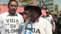Afectados caminan 300 kilómetros para denunciar en Lima la contaminación minera