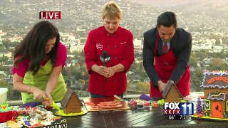 Halloween gingerbread house decorating competition